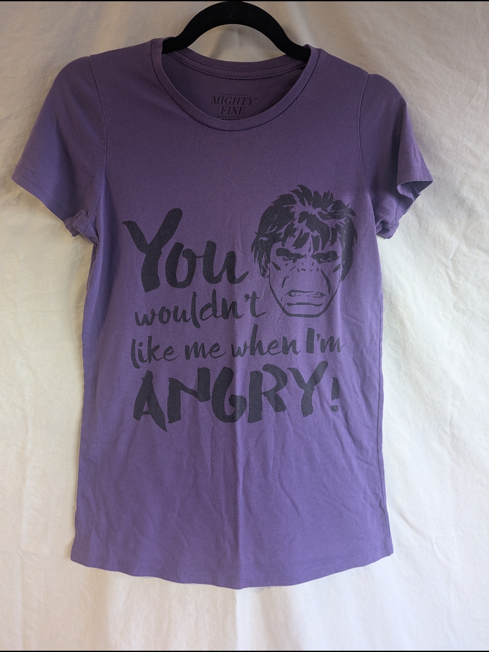 Mighty Fine Purple Hulk Graphic Tee